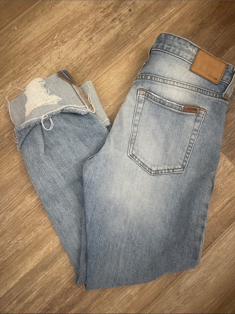 Joe's Jeans 👖The Smith’ Mid Rise Light 💙Blue Straight Crop Woman’s Jeans~Size 25